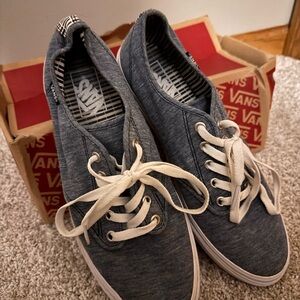 Vans Denim and White Camden Stripe Sneakers